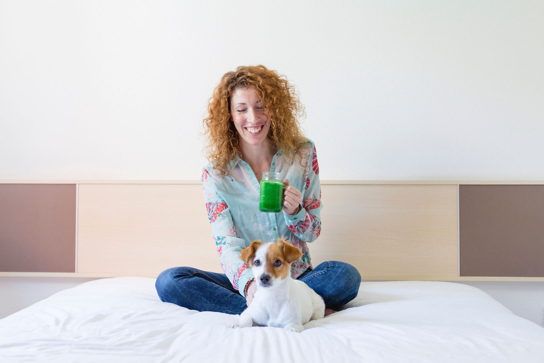Shutterstock, dog and woman